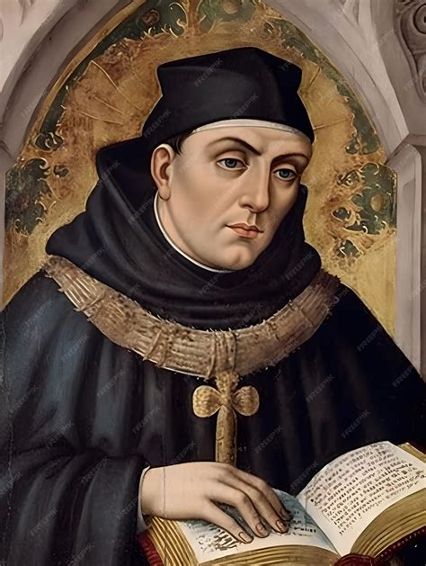 Premium AI Image | St Thomas Aquinas Patron Saint of Educators Students ...