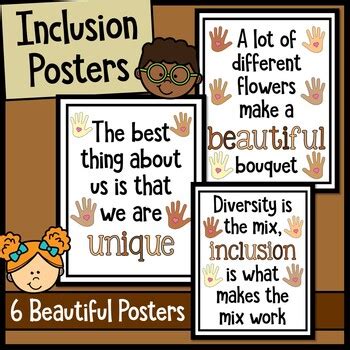 Inclusion / Diversity Posters by Emily Wong | TPT