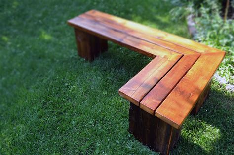 Rustic wood outdoor bench - Abodeacious