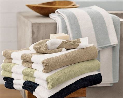 Steal of the Day: Pottery Barn Classic Stripe Bath Towels | Striped bath towels, Cotton bath ...