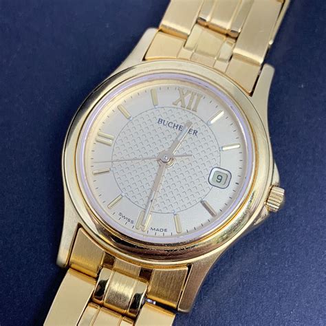 Bucherer Ladies Gold Plated Quartz Watch, Luxury, Watches on Carousell