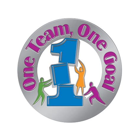 One Team One Goal Lapel Pin With Presentation Card | Positive Promotions