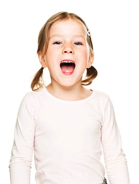 Royalty Free Cute Child Little Girls Mouth Open Pictures, Images and Stock Photos - iStock