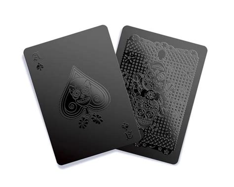 Monochromatic Black Playing Cards | Deck of cards, Playing card deck, Plastic playing cards