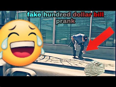 FAKE HUNDRED DOLLAR BILL PRANK!!! (PUBLIC PRANK) - YouTube