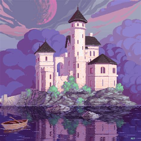 700x700 Fantasy Castle Pixel Art 700x700 Resolution Wallpaper, HD Artist 4K Wallpapers, Images ...