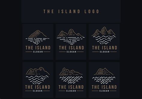 the island line logo vector illustration 647794 Vector Art at Vecteezy