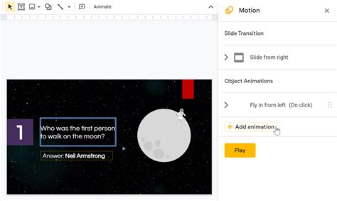 Google Slides: Adding Transitions and Animations