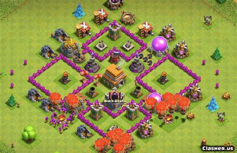 [Town Hall 6] TH6 War/Trophy base - v31 [With Link] [2-2020] - War Base - Clash of Clans ...