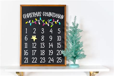 DIY Christmas Countdown Calendar with the Cricut - Hey, Let's Make Stuff