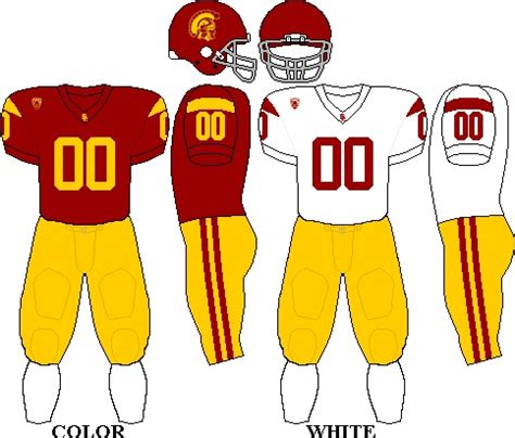 USC Trojans Football Team uniforms | Usc trojans football, Trojans ...