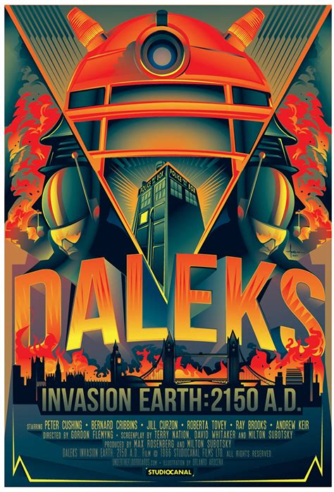 Bloody Pit of Rod: Poster & Ad Art for DALEKS INVASION EARTH 2150 A.D. (1966)