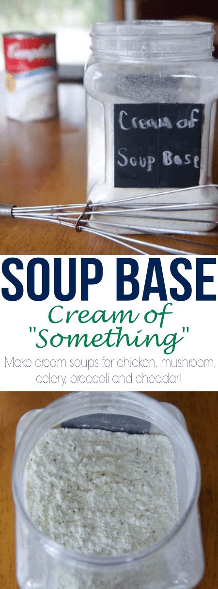 Homemade Cream Soup Base Mix | Recipe | Cream soup recipes, Cream based soups, Soup base recipe