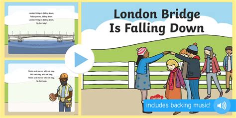 Nursery Rhymes: London Bridge Nursery Rhyme PowerPoint