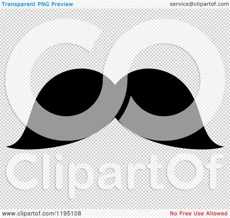 Clipart of a Black Moustache 8 - Royalty Free Vector Illustration by ...