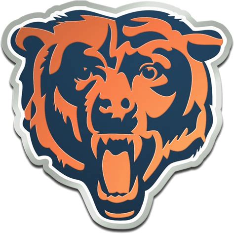 Chicago Bears Metallic Freeform Logo Auto Emblem - Walmart.com - Walmart.com