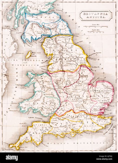 England historical map hi-res stock photography and images - Alamy