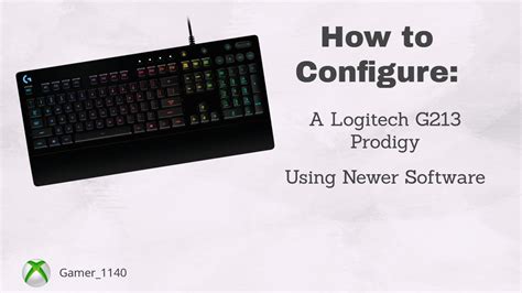 How to Configure a Logitech G213 Prodigy Using latest Software - Including Lighting Zones - YouTube