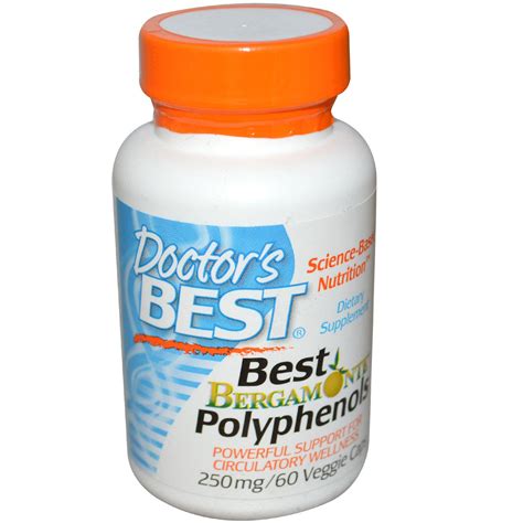 Doctor's Best, Best Bergamonte Polyphenols, 250 mg, 60 Veggie Caps - iHerb