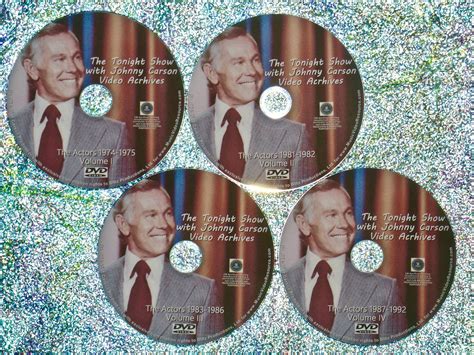 The Tonight Show with Johnny Carson Video Archives: The Actors 1974-1992 4 DVD Set (Features ...