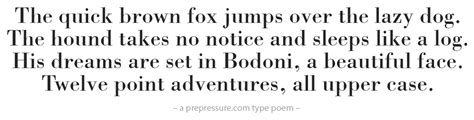 The Bodoni font | 30 typefaces - their look, history & usage