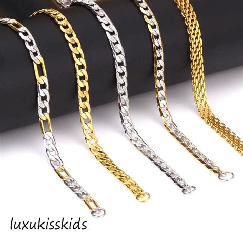 Aliexpress.com : Buy LUXUKISSKIDS 6mm 55cm Different Style Fashion Necklace Chain Men Women ...