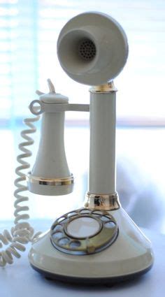 Retro Deco-Tel Ivory Candlestick Phone. $31.00, via Etsy...just saying the other day how much i ...