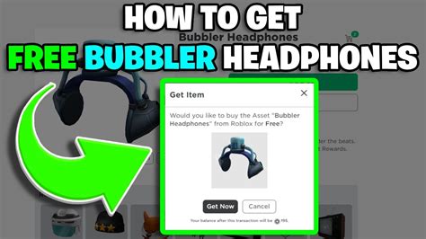 How To Get FREE Bubbler Headphones - (ROBLOX) - YouTube