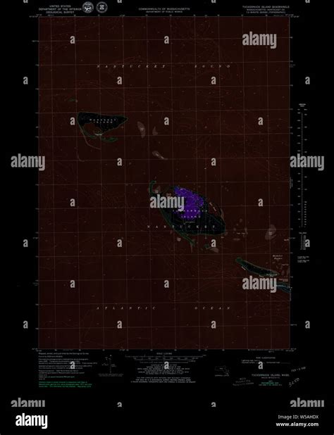 Massachusetts USGS Historical Topo Map MA Tuckernuck Island 351373 1972 25000 Inverted ...