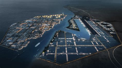 An octagonal floating port city in Saudi Arabia - Domus