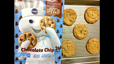 pillsbury chocolate chip cookie dough baking instructions