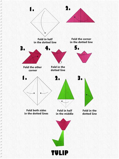 Step By Step Origami Flower