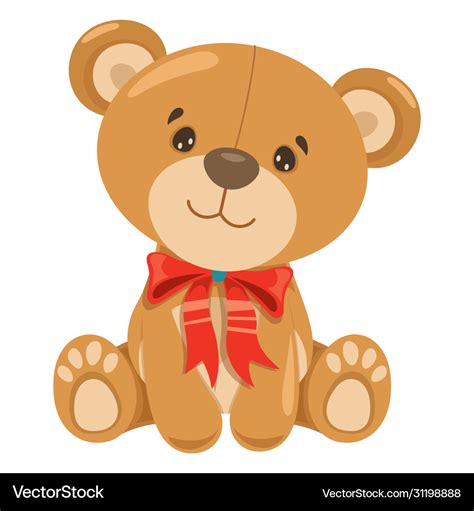 Teddy bear cartoon Royalty Free Vector Image - VectorStock