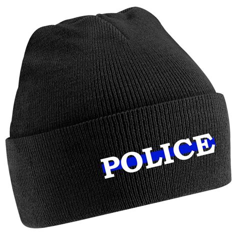 Thin Blue Line Beanie Hat - Police - Thin Blue Line UK