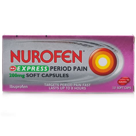 Nurofen Express Period Pain 200mg Soft Capsules | Pharmacy Requirements