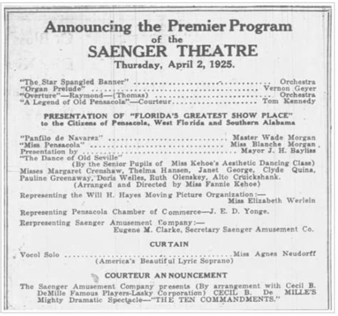 Saenger Theatre Pensacola