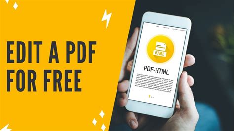 BEST FREE PDF EDITOR: How To Edit A PDF For Free Using This Awesome PDF Editor Free - YouTube