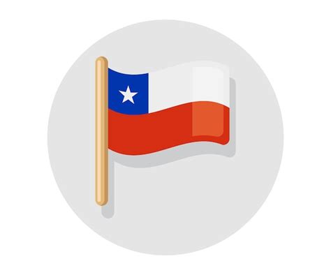 Premium Vector | Waving vector Flag of Chile