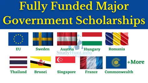 List of Government Scholarships Open Now for Application - StudyHunt