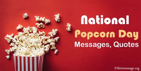 National Popcorn Day Messages, Quotes and Greetings