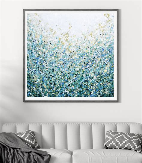 Abstract Wall Art Green Blue Artwork for Walls Giclee Print - Etsy