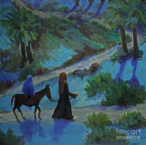 Journey To Bethlehem Painting by Maria Hunt