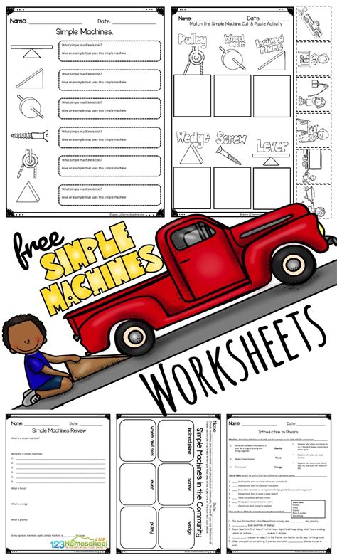 Simple Machines Worksheet Pdf