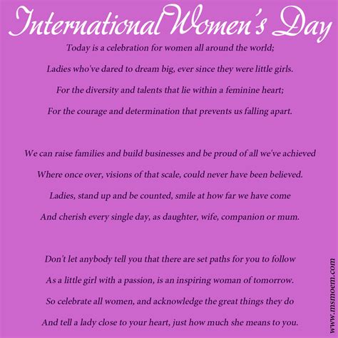 Womens Day Poems | DiyMid.com