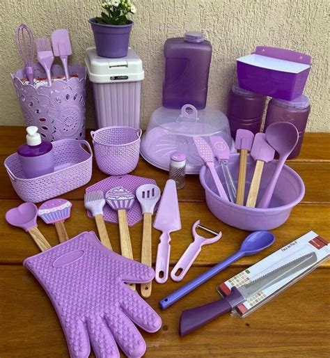 Purple Kitchen Cabinets, Purple Kitchen Decor, Purple Kitchen Accessories, Pink Kitchen, Cute ...