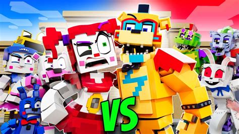 SISTER LOCATION VS SECURITY BREACH - FNAF Security Breach Minecraft Animation - YouTube