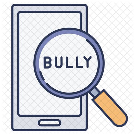 Cyber bullying Icon - Download in Colored Outline Style