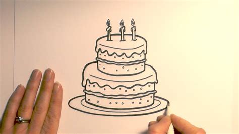 How To Draw A Cake Easy at Drawing Tutorials