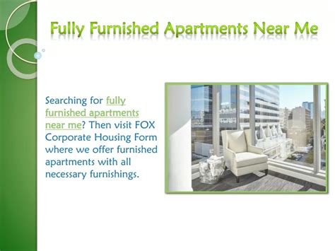 PPT - Fully Furnished Apartments Near Me PowerPoint Presentation, free download - ID:11745942