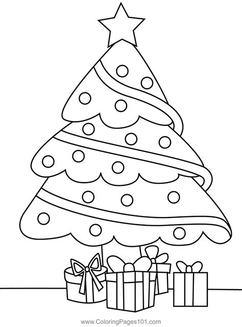 Coloring Pages Printable Christmas Tree